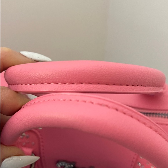 Juicy Couture Bubblegum Pink Crystal Embellished Satchel - Picture 9 of 11